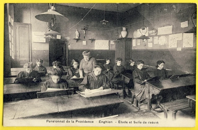 CPA 95 - ENGHIEN les BAINS Pensionnat de la Providence ETUDE et SALLE de DESSIN