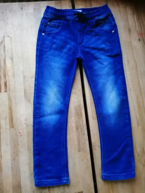 NEXT Boys Blue Faded Look Denim Jeans Trousers Elasticated Waist 3-4 Years