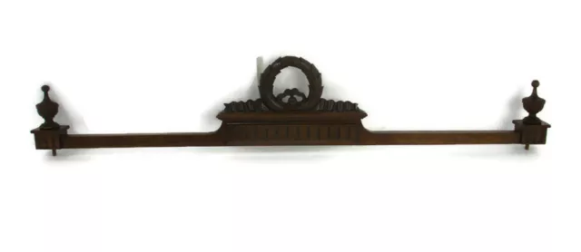 Hand Carved Wood French Pediment Guirlande  Over door Architectural Salvaged