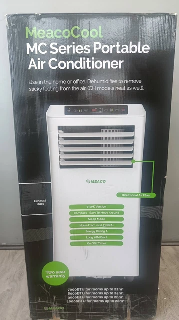 MEACO MEACOCOOL 9K BTU Portable Air Conditioner + Dehumidifier+ Heater +  Remote! £264.99 - PicClick UK