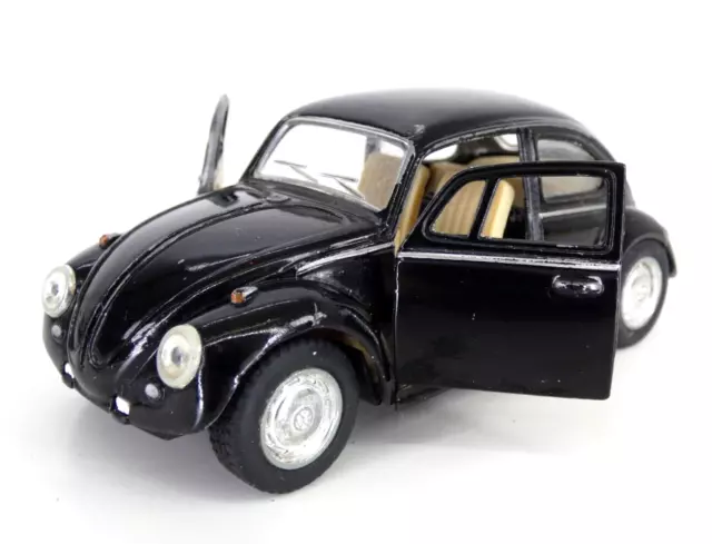 Kinsmart Volkswagen Beetle 1967 Toy Car Opening Doors 1:32 Collectible  Black