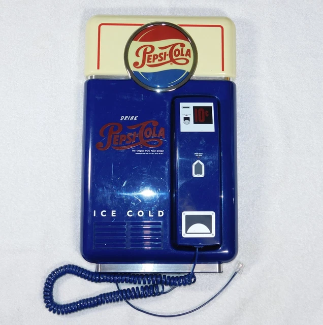 RETRO PEPSICOLA TELEPHONE Drink Pepsi Vending Machine Wall Mount