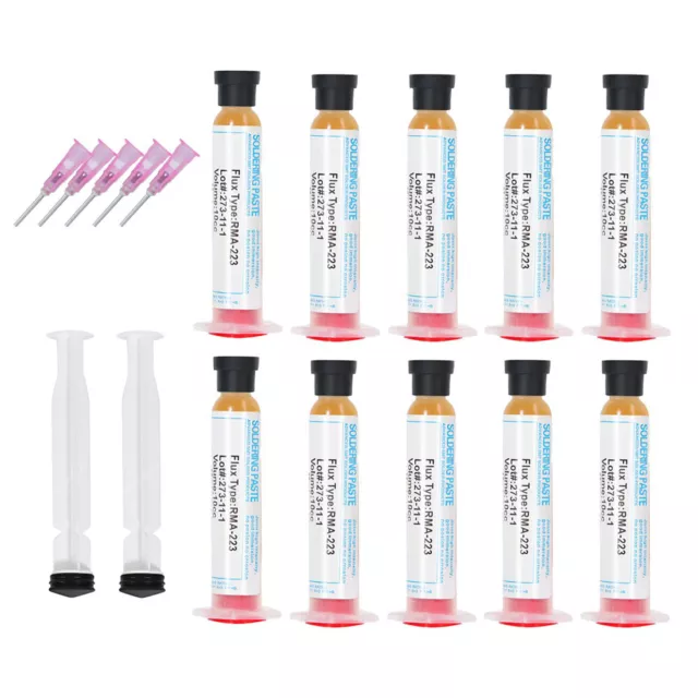 Solder Soldering Paste Flux Grease RMA-223 Syringe PCB BGA SMD Non-cleaning 10cc