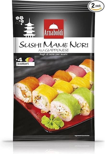 FOGLI DI SOIA COLORATI X SUSHI Mame Nori giapponese VEG 4 COLORI OFFERTA!