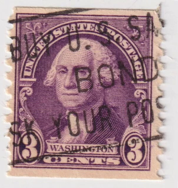 1932 USA - George Washington - 3 Cent Stamp - Perf: Vertically