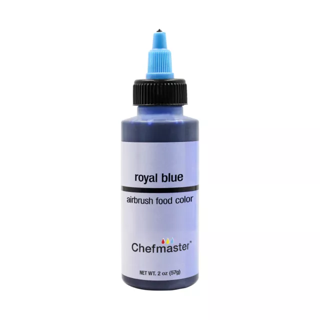 Chefmaster 2-Ounce Royal Blue Airbrush Cake Decorating Food Color