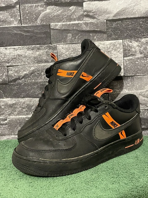 Nike Force 1 LV8 KSA 'Worldwide' Black & Total Orange