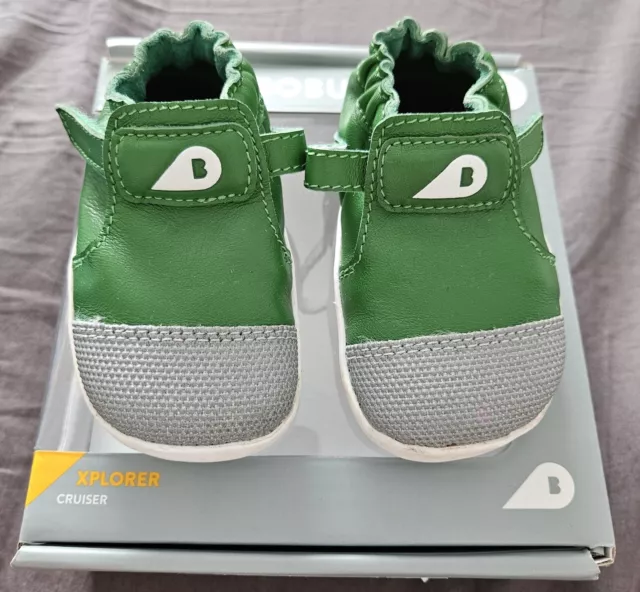 Bobux Xplorer Leather Baby Shoes Emerald Green 3UK 19EU