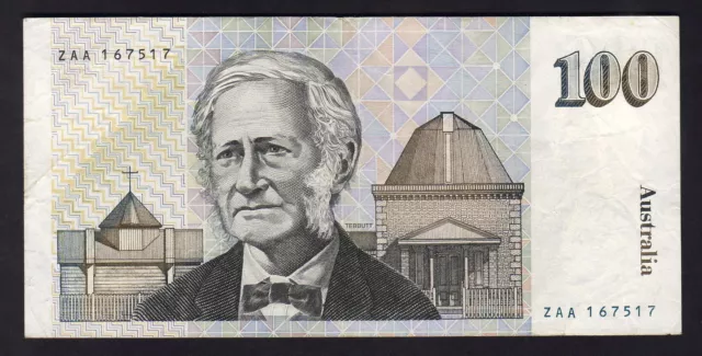 R-608 F..  (1984) Johnston/Stone - 100 Dollars...  1st Prefix ZAA.. VF