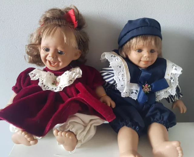 PAIR OF SPANISH Panre Expression Dolls Boy Girl 14.99