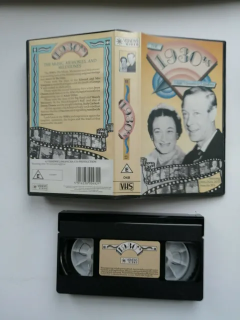 The 1930's Music Memories and Milestones VHS Video