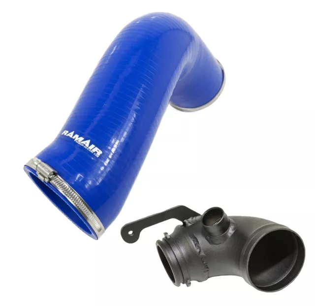 Blue Ramair Silicone Intake Hose & Turbo Inlet Elbow for VW Golf GTI R Clubsport