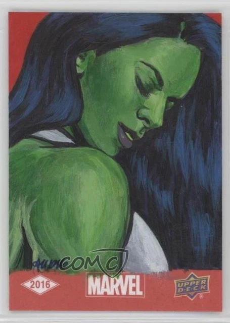2016 Upper Deck Marvel Annual Sketch Cards 1/1 Ashleigh Popplewell #SKT Auto p1l