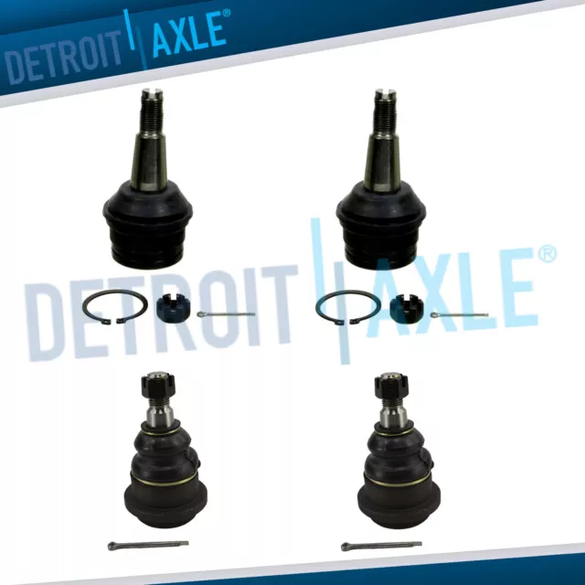 RWD Front Upper and Lower Ball Joints Set for 1994 1995 1996 Dodge Ram 1500 2WD