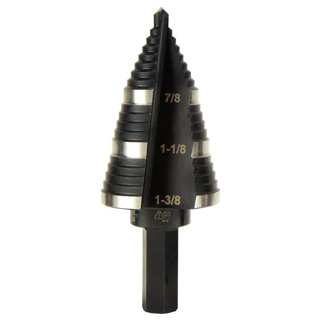 Klein Tools 1.375 in. High Speed Steel Double Flute Step Drill Bit  Model #KTSB1