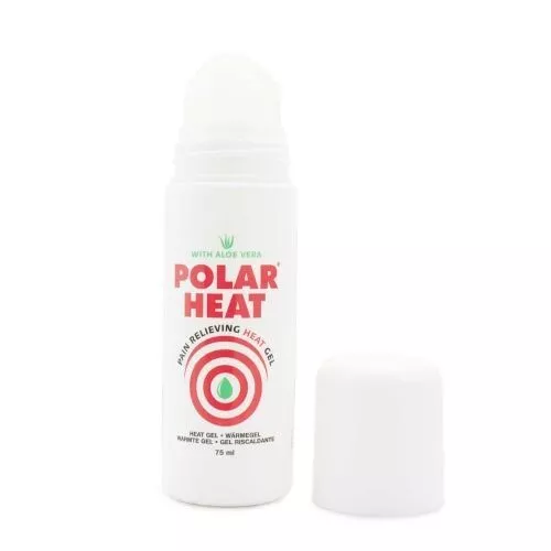 Polar Heat 75ml Roll-On - by Polar Frost, Pain relieving heat gel.