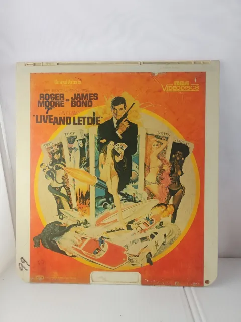 1983 James Bond 007 Live And Let Die CED RCA/UA Videodisc Movie - Roger Moore