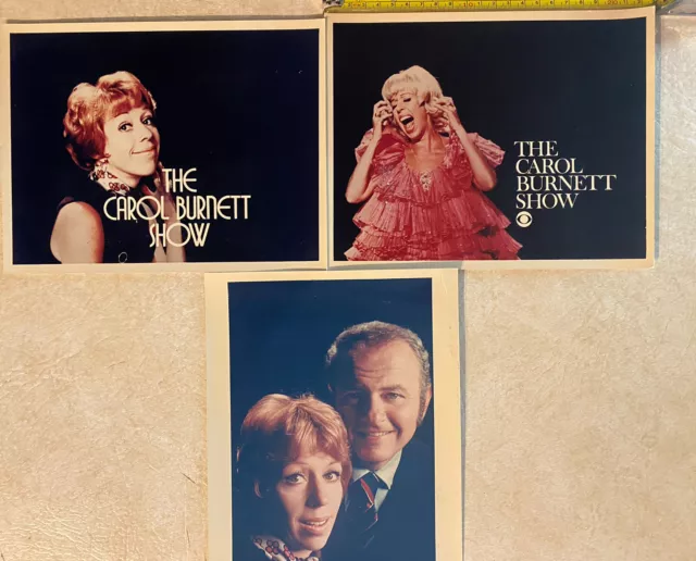 The Carol Burnett Show TV Press Photos Lot Of 3 Vintage Color Photos Rare