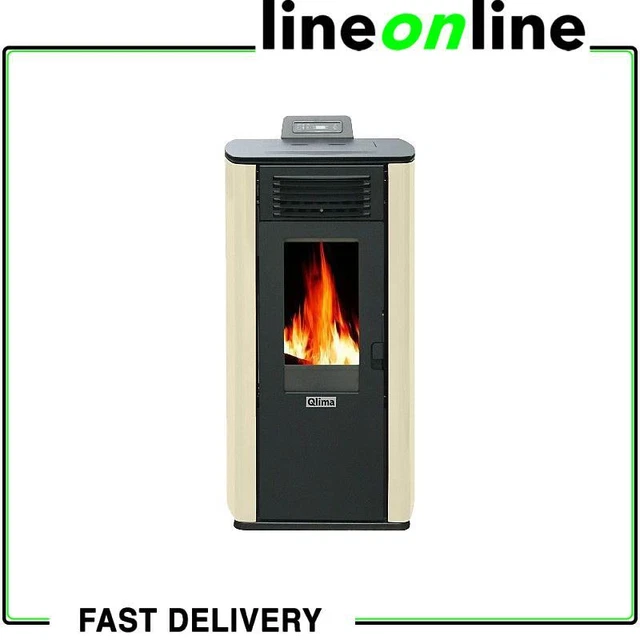 POÊLE À PELLETS Qlima Fiorina 74 S-LINE Ivoire 8.24 kW EUR 899,90 -  PicClick FR