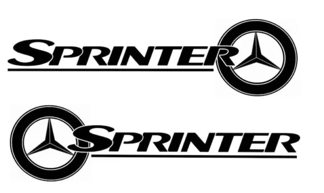 BLACK Mercedes Sprinter Vinyl Transfer Decal Sticker - Van, MPV, Truck Graphics