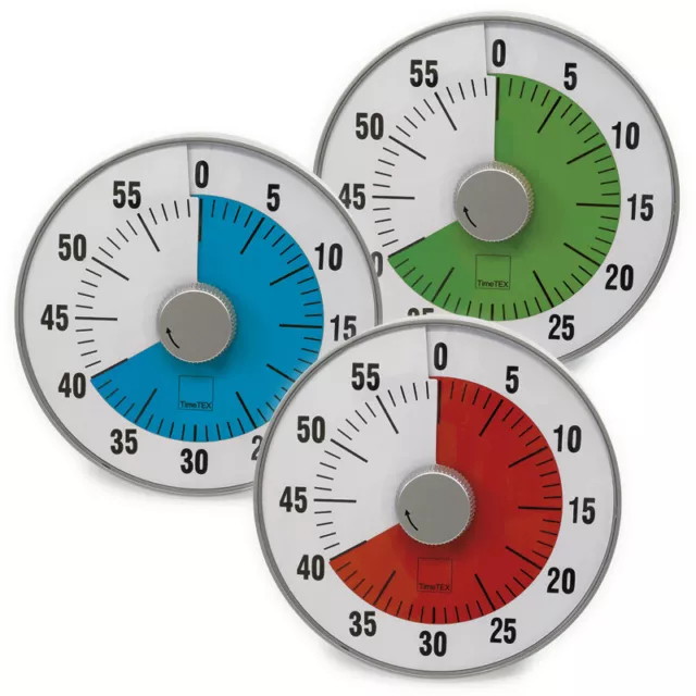 TimeTEX Zeitdauer-Uhr "lautlos" L, 19 cm ø