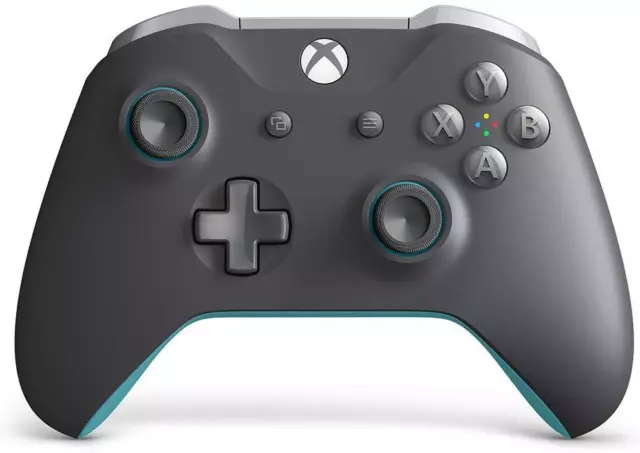 Genuine Microsoft Wireless Controller for Xbox One & Windows 10 Gray / Blue UD