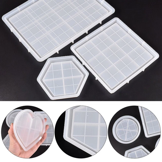 de bricolage Silicone Moules de coulée de résine Époxy Moule de sous-verre