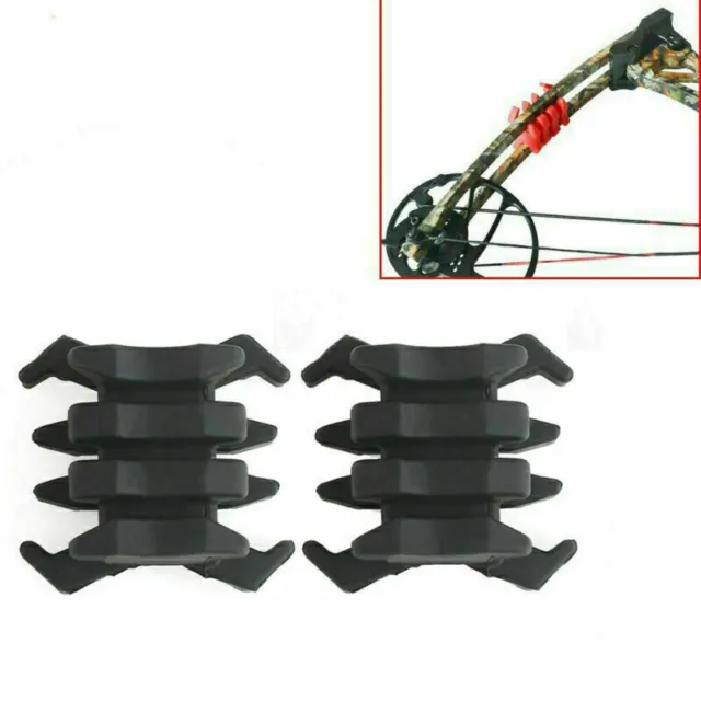 2x Limbsaver Stabilizer Super Quad Split Limb Compound Bow Vibration Dampener S8 3