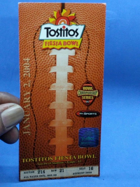 2004 FIESTA BOWL Ticket OHIO STATE BUCKEYES Kansas State Wildcats Football #16