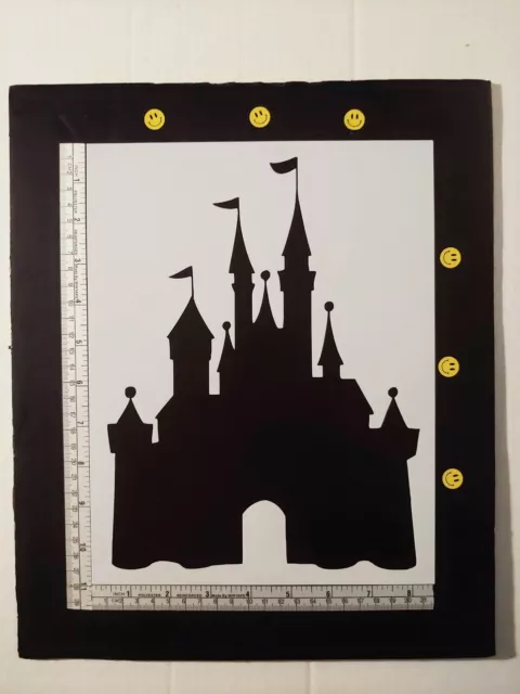 Disney Castle 8.5" x 11" Custom Stencil FAST FREE SHIPPING