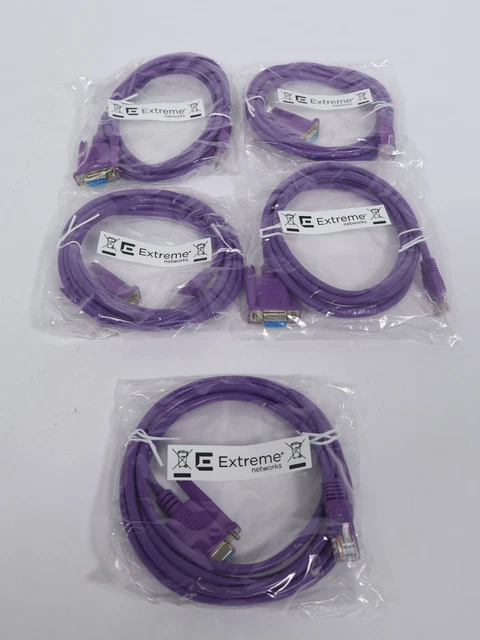 Cavo Console Extreme Networks Ethernet Cat 5e A DB9 Maschio - 6 Piedi (1,8m) - Adattatore Di Rete