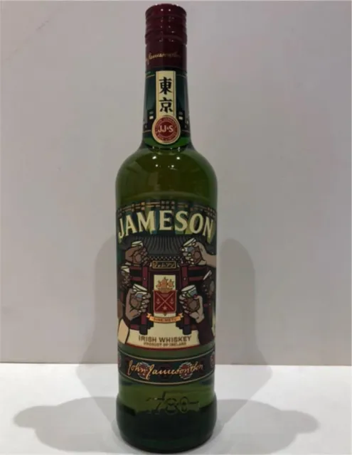 Jameson Tokyo Limited Punk Drunkers Irish Whiskey Empty Bottle only