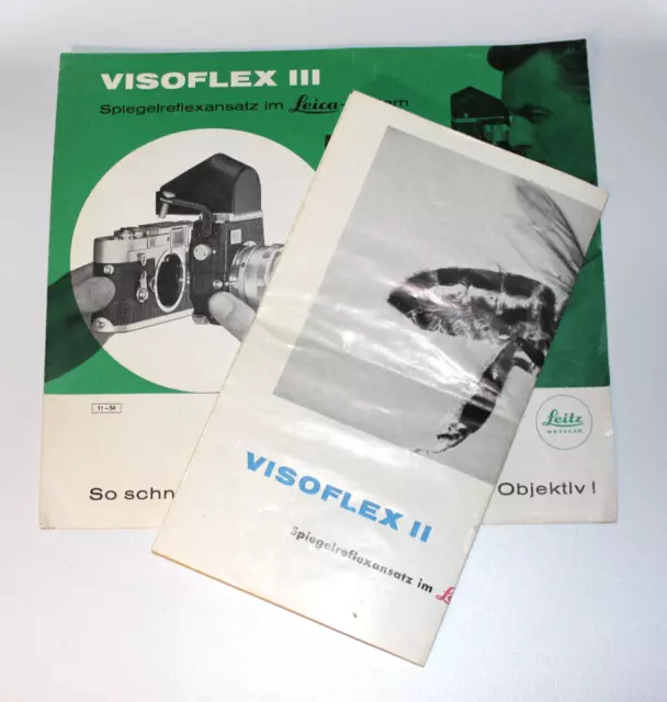 Werbung Prospekte Leica Visoflex II III Spiegelreflexansatz Leitz Wetzlar (#252)