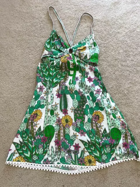 NEW NWT TRINA Turk SWIM & SPA beach dress coverup 3516035 L LARGE straps floral