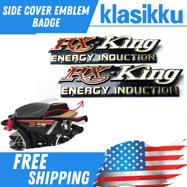 Yamaha RX-KING RX KING 135 RX135 Side Cover Emblem Decal Badge Pir Set Nos
