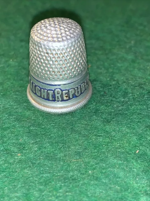 Vintage Advertising Vote The Straight Republican Ticket Sewing Thimble