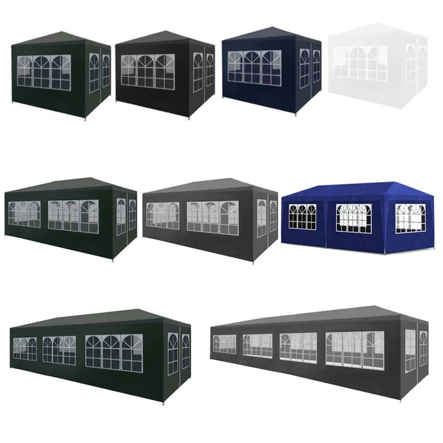 3x3/4/6/9 m Festzelt Partyzelt Gartenzelt Bierzelt Garten Pavillon mit Fenstern*