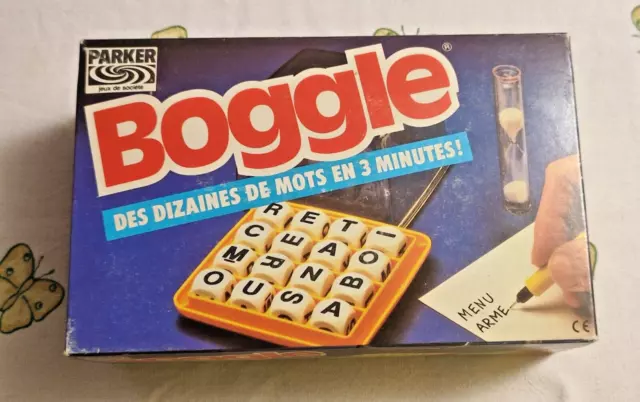 Boggle - Jeu Parker 1992 - jouets rétro jeux de société figurines