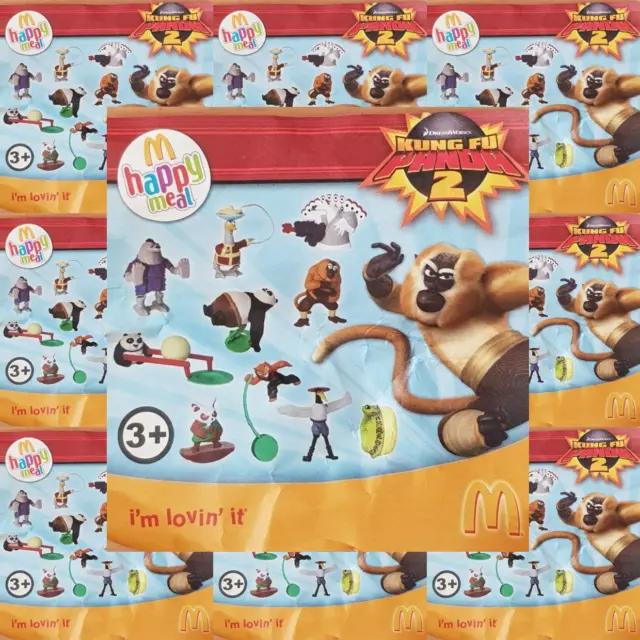 McDonalds Happy Meal Toy 2002 Kung Fu Panda 2 Film Single Toys - Various