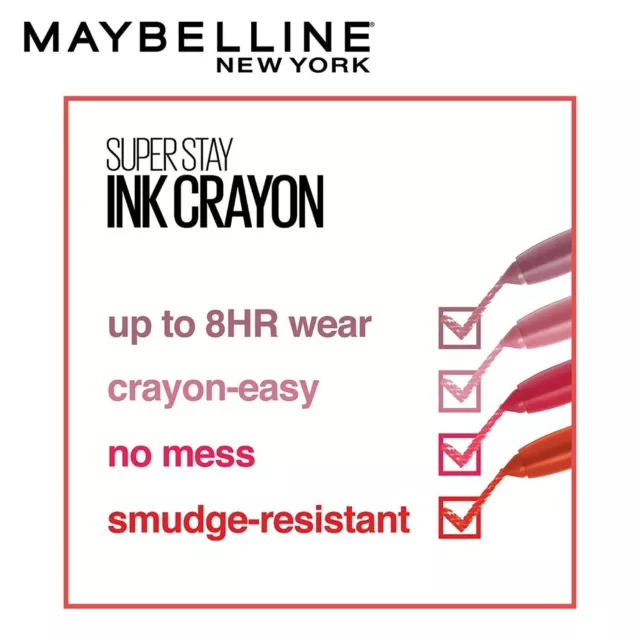 Maybelline New York Superstay Crayon Rouge à Lèvres (55 Fait Il Happen) 1.2g 3