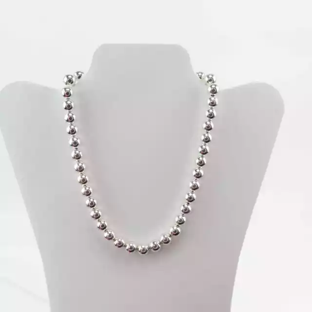 Charter Club Silver-Tone Beaded Strand Necklace