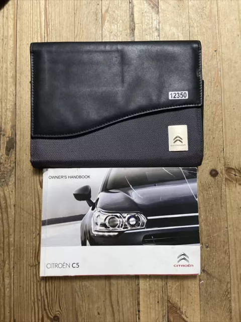 07-12 CITROEN C5 OWNERS HANDBOOK MANUAL AND WALLET Print 2011 Ref12350