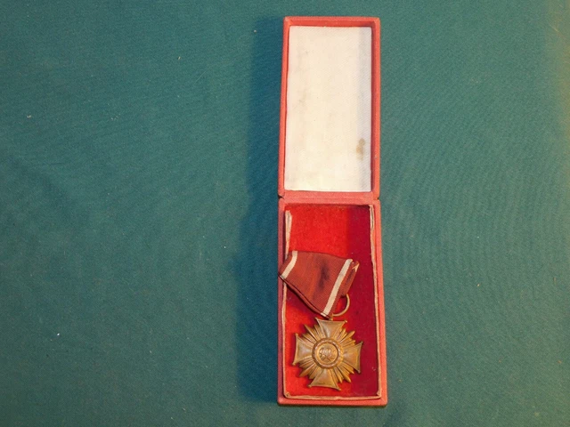 Polnischer Verdienstkreuz Bronze - Orden im Etui!