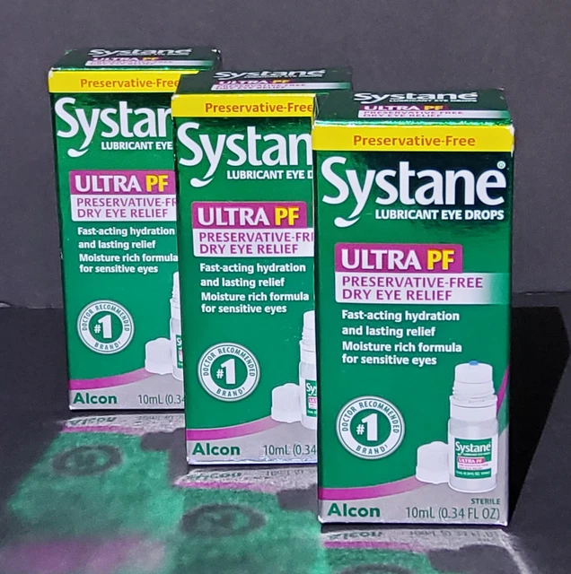 Gotas lubricantes para ojos Systane ultra sin conservantes 10 ml - lote de 3 caducidad: 08/2024