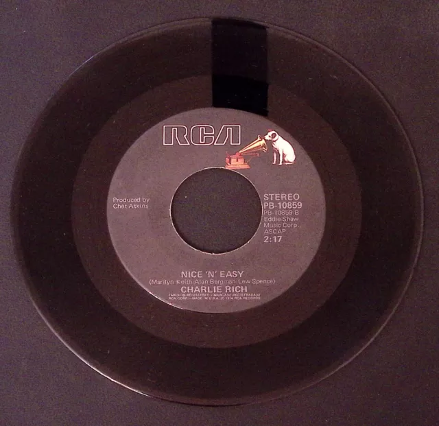 Charlie Rich Nice 'N' Easy/My Mountain Dew Rca Records Vinyl 45 Vg 35-19