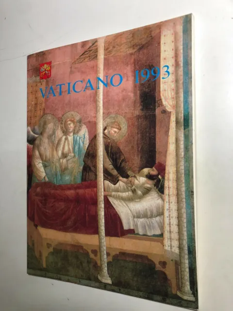 1993 Vaticano Libro Folder Album Ufficiale Yearbook Vatican Completo