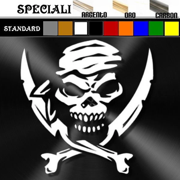 Autocollant Sticker SKULL CLOWN (Tête De Clown) - Taille 11 X 9,5 Cm - Marque Ritrama - Neuf D'Italie