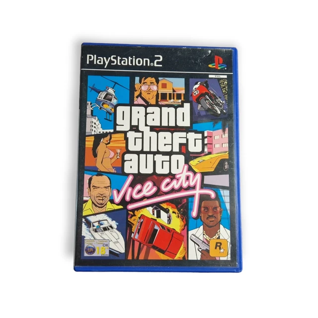Grand Theft Auto GTA Vice City PS2 Sony PlayStation 2 Complete With Map