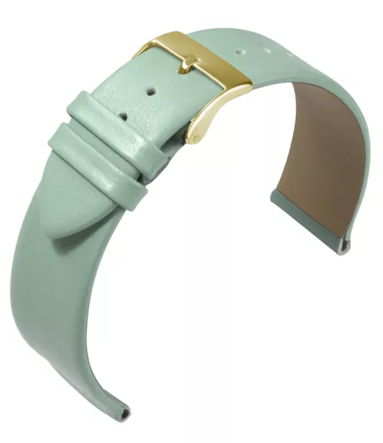 Eulit Nappa Moda Cinturino di Ricambio Tipo Pelle Verde/Menta Vitello Liscio