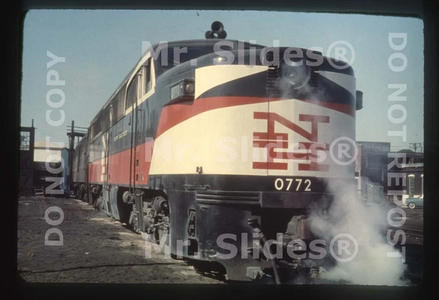 Duplicate Slide NYNH&H  New Haven ALCO PA1 0772 & 1 Providence RI 1956
